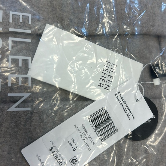 NEW EILEEN FISHER 
WOOL Coat 🧥  Gorgeous color 
APROX PIT - PIT 27”
LENGTH 45” - Picture 15 of 16